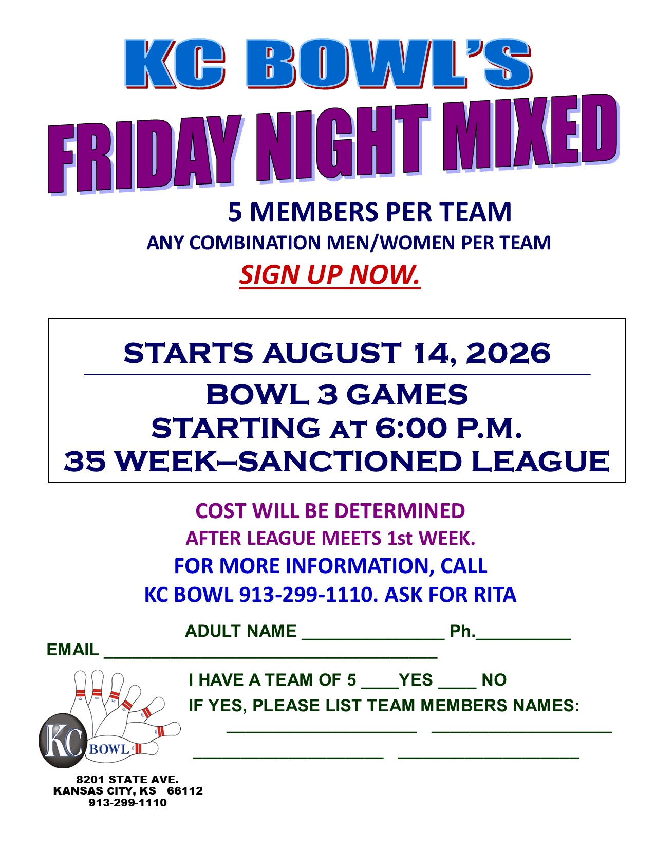 Friday Night Mixed 2025