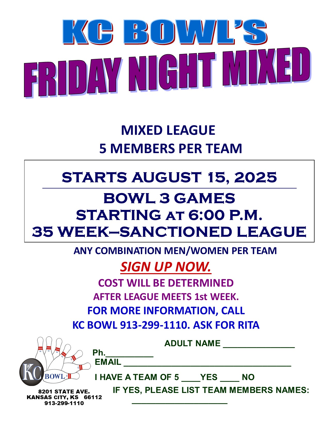 Friday Night Mixed 2025