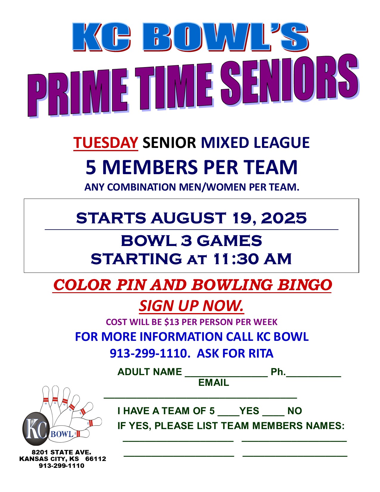 Prime Time Seniors 2025
