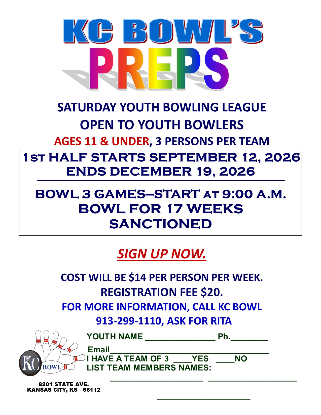 Prep Youth Fall 2026