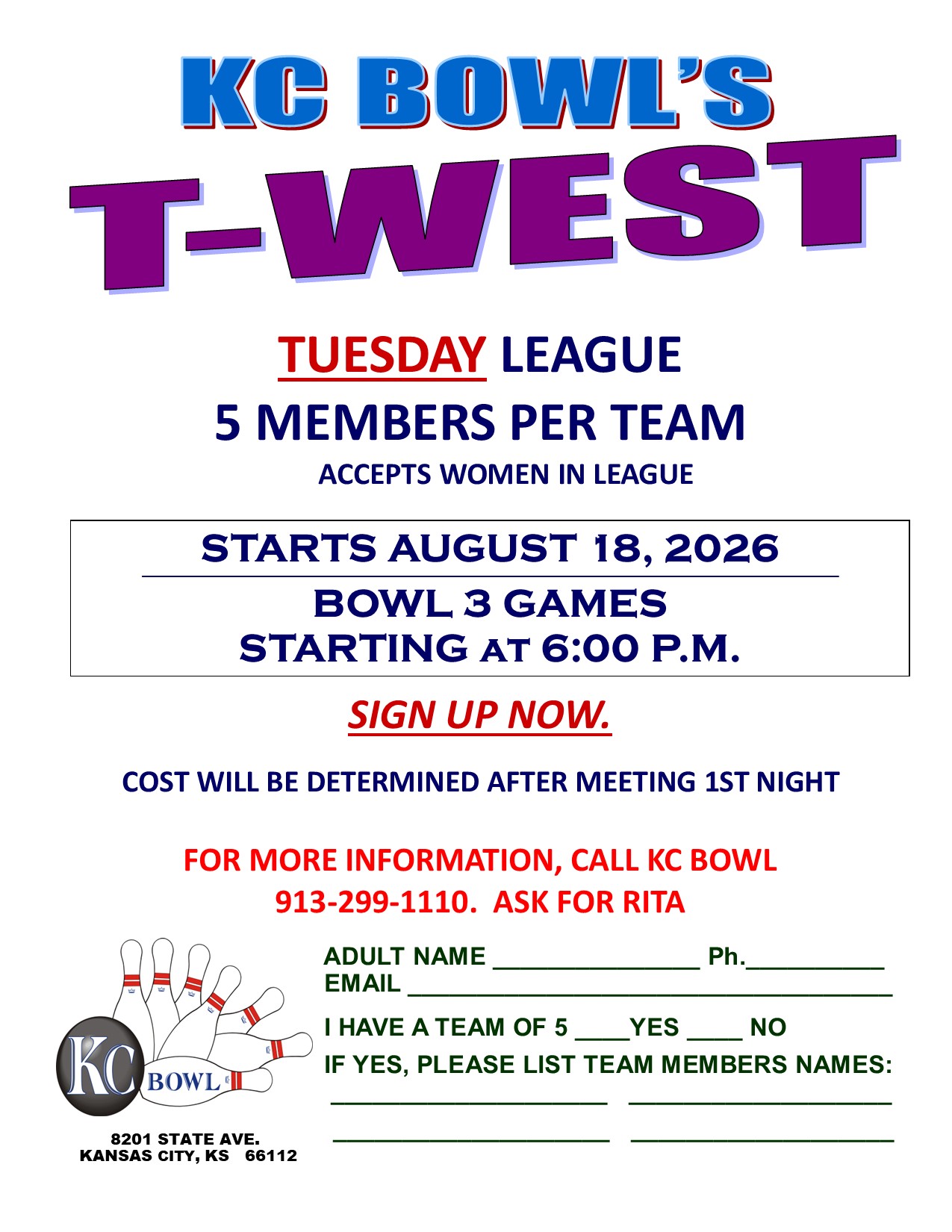 T-WEST Fall 2026
