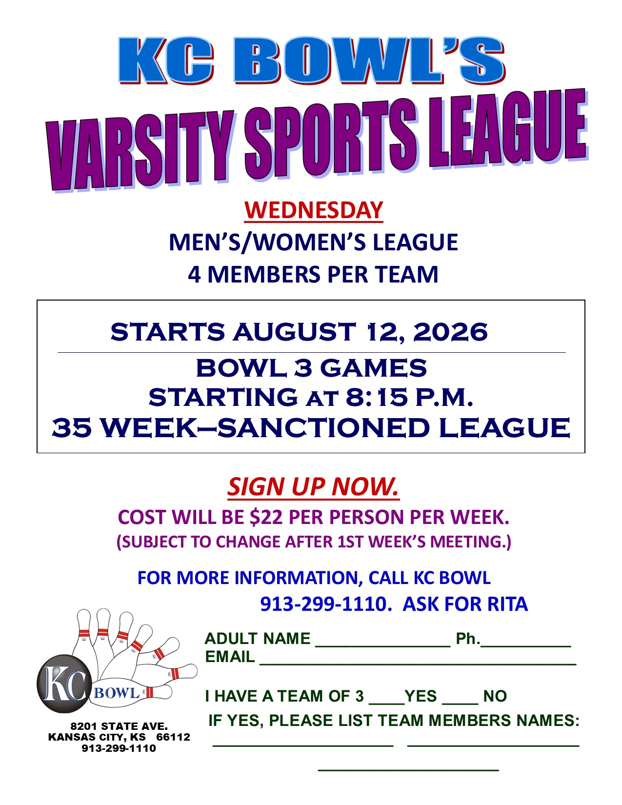 Varsity Sports 2026